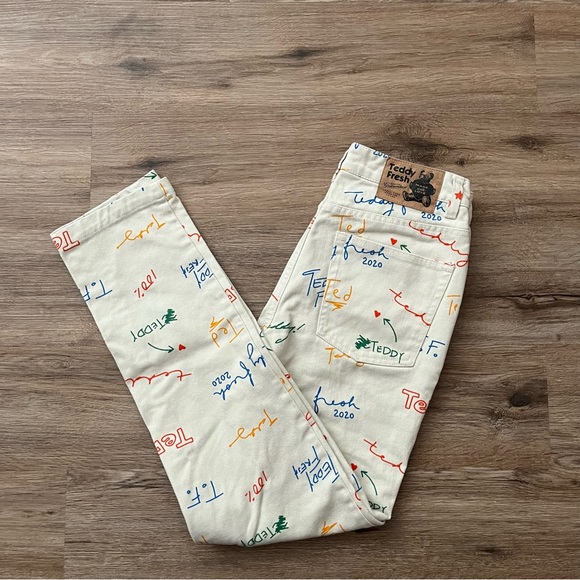 Teddy Fresh Logo Jeans Pants, Size 24 🐻 - Picture 3 of 4
